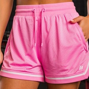 Hi-Performance Pink Women's Athletic Shorts